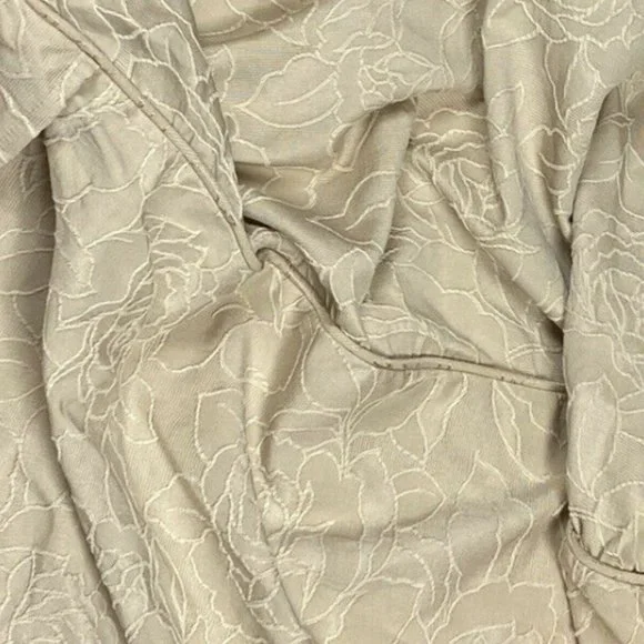SureFit Tan Twin Bedskirt Brown Floral Luxury Bed